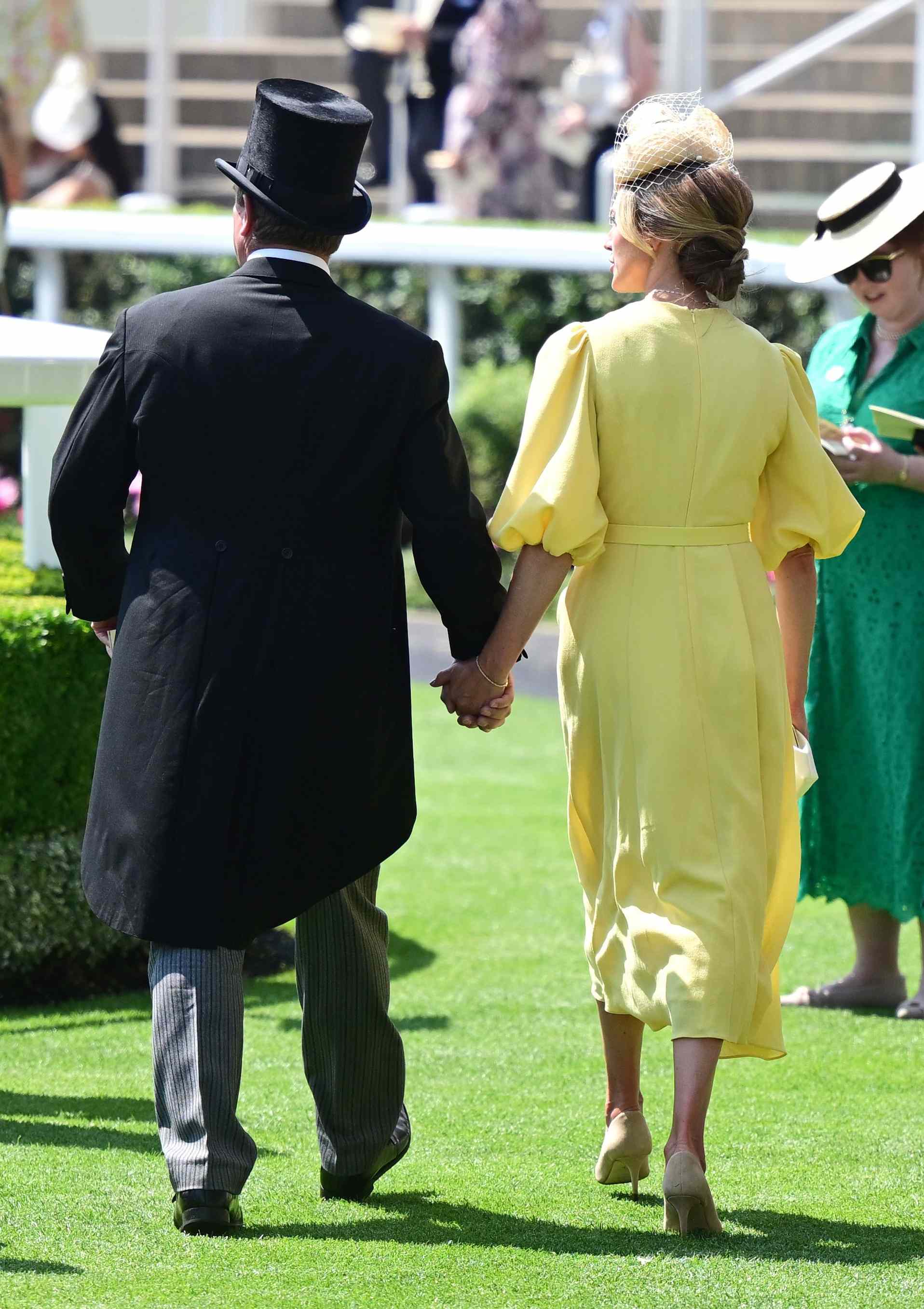 Harriet Sperling and Peter Phillips at Ascot racecourse on Ladies Day Royal Ascot, Ladies Day, Day 3, Horse Racing, Ascot Racecourse, UK - 19 Jun 2025