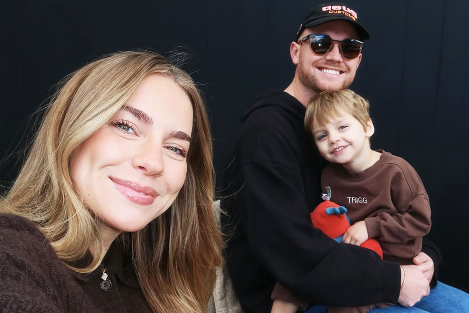 Emilie Kiser, husband Brady Kiser, and their son Trigg