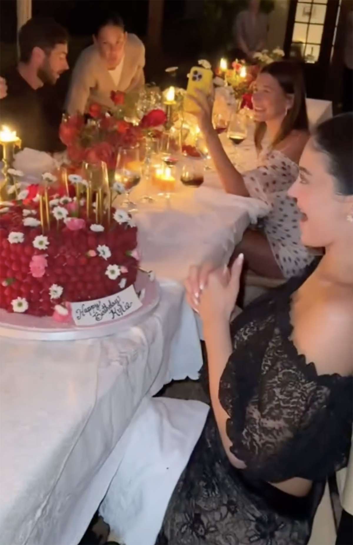 Kylie Jenner Celebrates Her 28th Birthday at Chic Dinner Party with Sister Kendall and Pal Hailey Bieber
