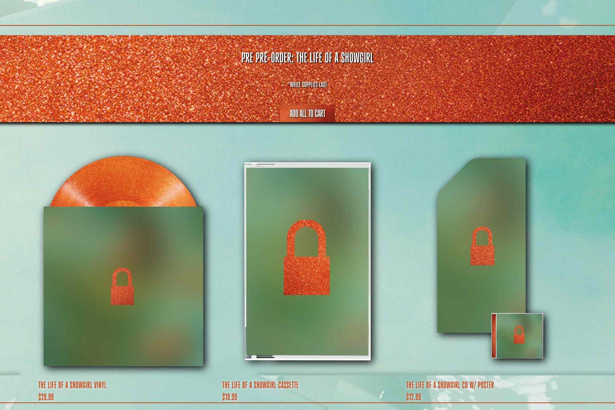 Taylor Swift New Album web store pre-order
