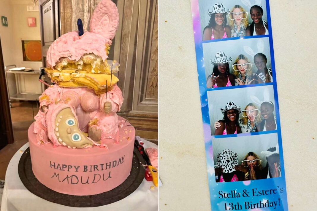 Madonna Celebrates Twin Daughters Stella and Estere’s 13th Birthday with Whimsical Labubu-Themed Extravaganza