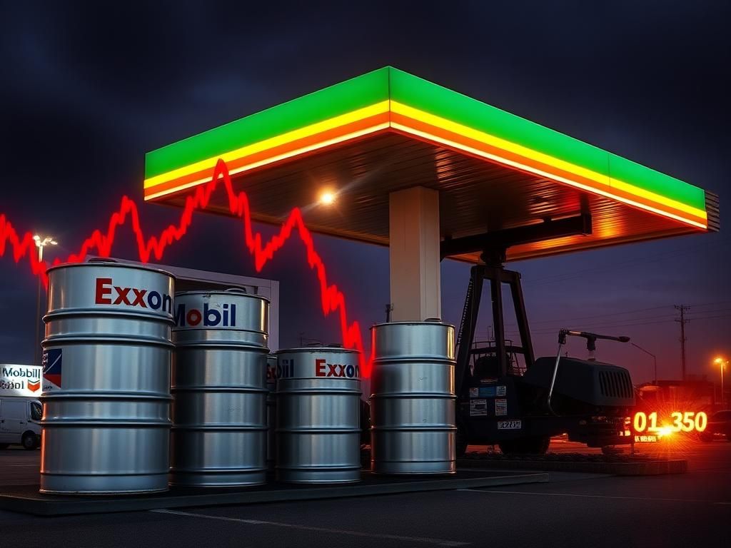 Oil Giants Navigate Turbulent Waters: Exxon Mobil and Chevron Report Lowest Quarterly Profits in Four Years Amid Global Market Shifts
