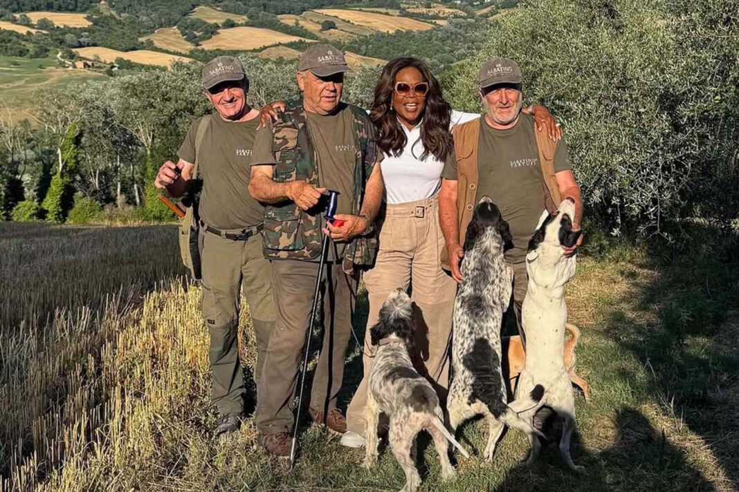 Oprah Winfrey Masters Practical Chic on Italian Truffle Hunt