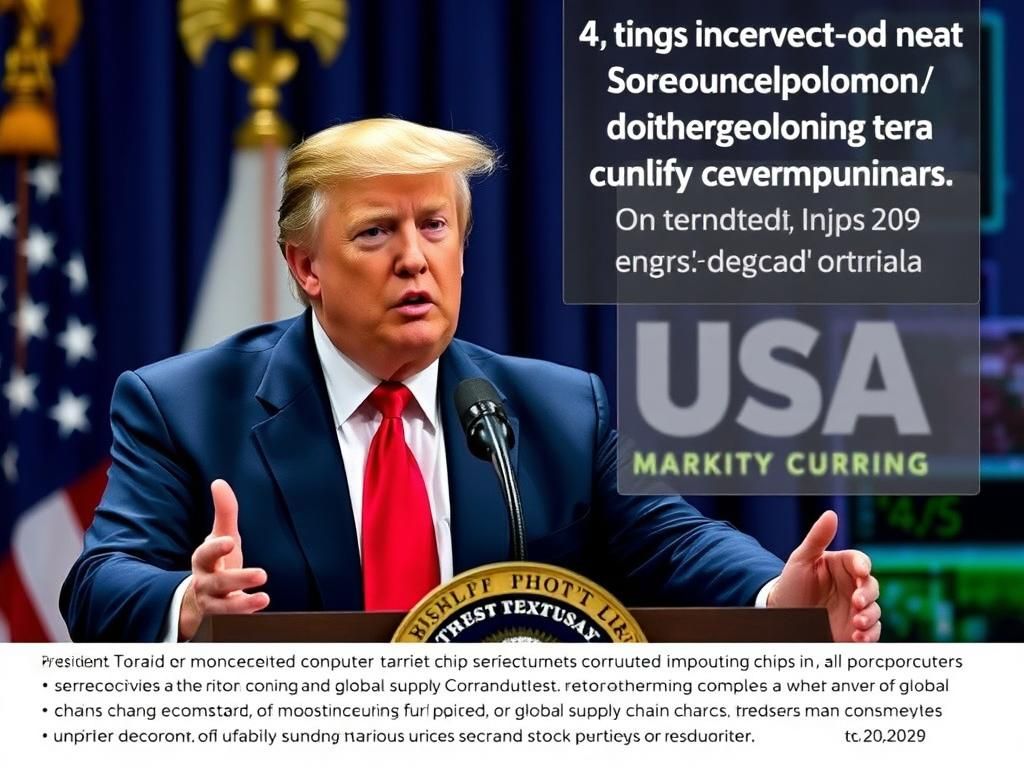 Trump Imposes Sweeping 100% Chip Tariff, Incentivizing U.S. Manufacturing
