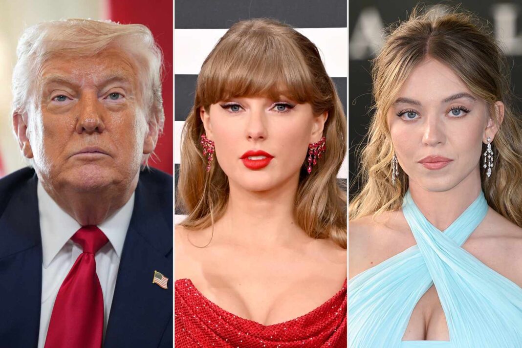 Trump Ignites Culture War: Pits Taylor Swift Against Sydney Sweeney in ‘Woke’ vs. Republican Clash