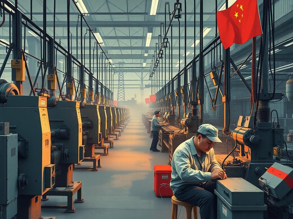 China’s Factory Output Struggles for Fifth Month, Despite Extended Trade Truce