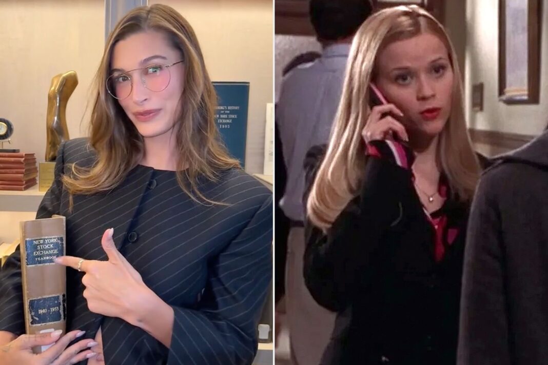 Hailey Bieber Channels Elle Woods Amidst Rhode’s Monumental Week of Business Milestones