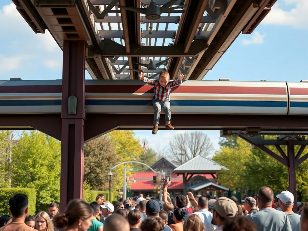 Heroic Rescue Unfolds at Hersheypark as Quick-Thinking Guest Saves Child from Elevated Monorail Tracks