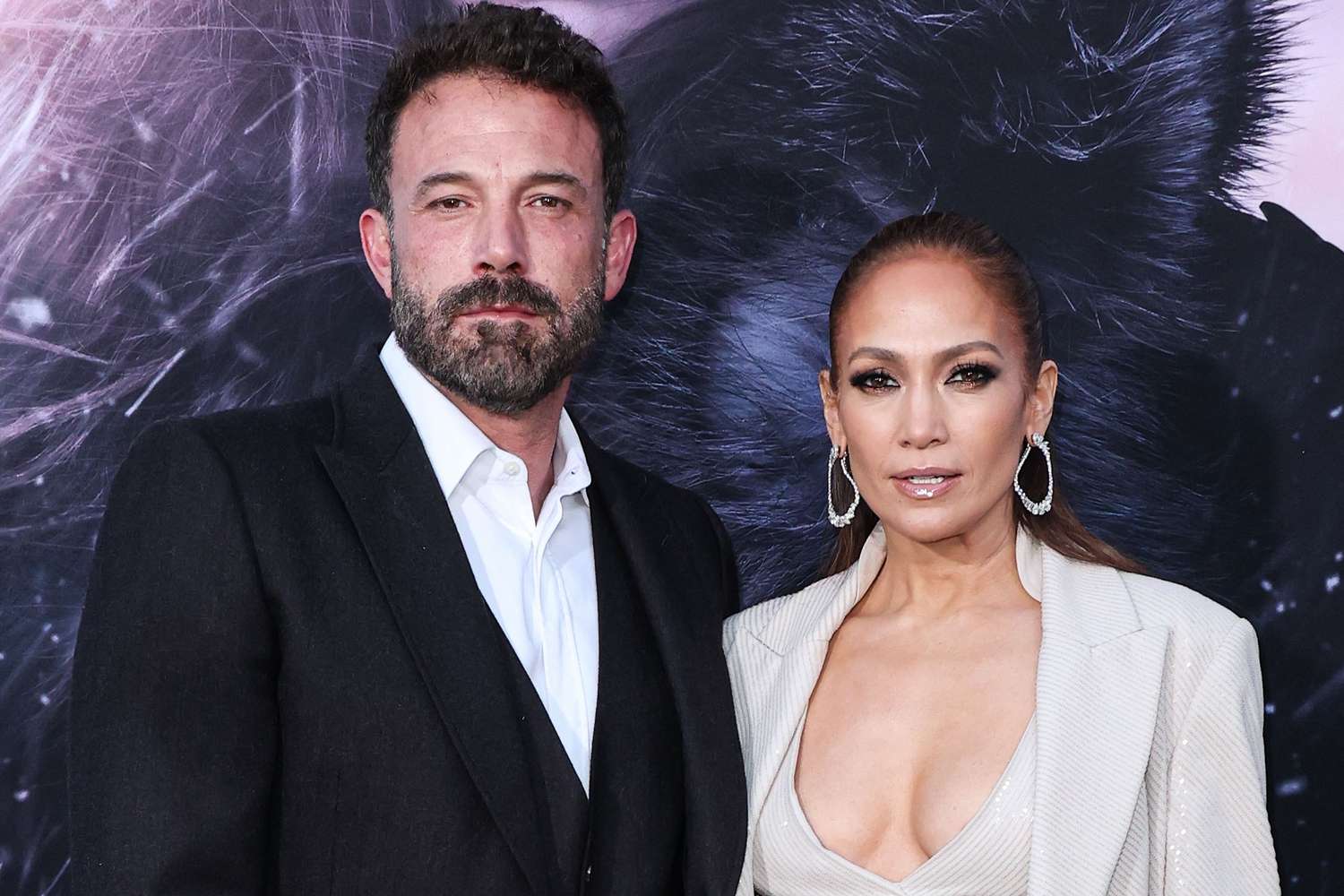 Ben Affleck and wife/American actress, singer and dancer Jennifer Lopez,Ben Affleck, Jennifer Lopez arrives at the Los Angeles Premiere Of Amazon MGM Studios "This Is Me...Now: A Love Story" at Dolby Theatre on February 13, 2024