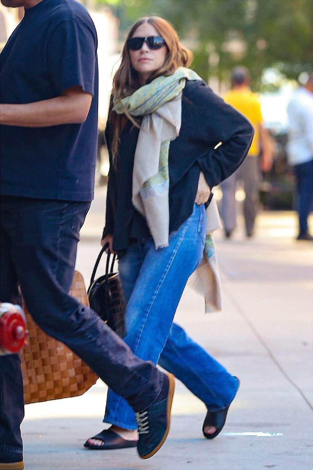Ashley Olsen looks stylish and low-key in New York City, and is seen for the first time after her rare appearance at a New York Fashion Week party.
