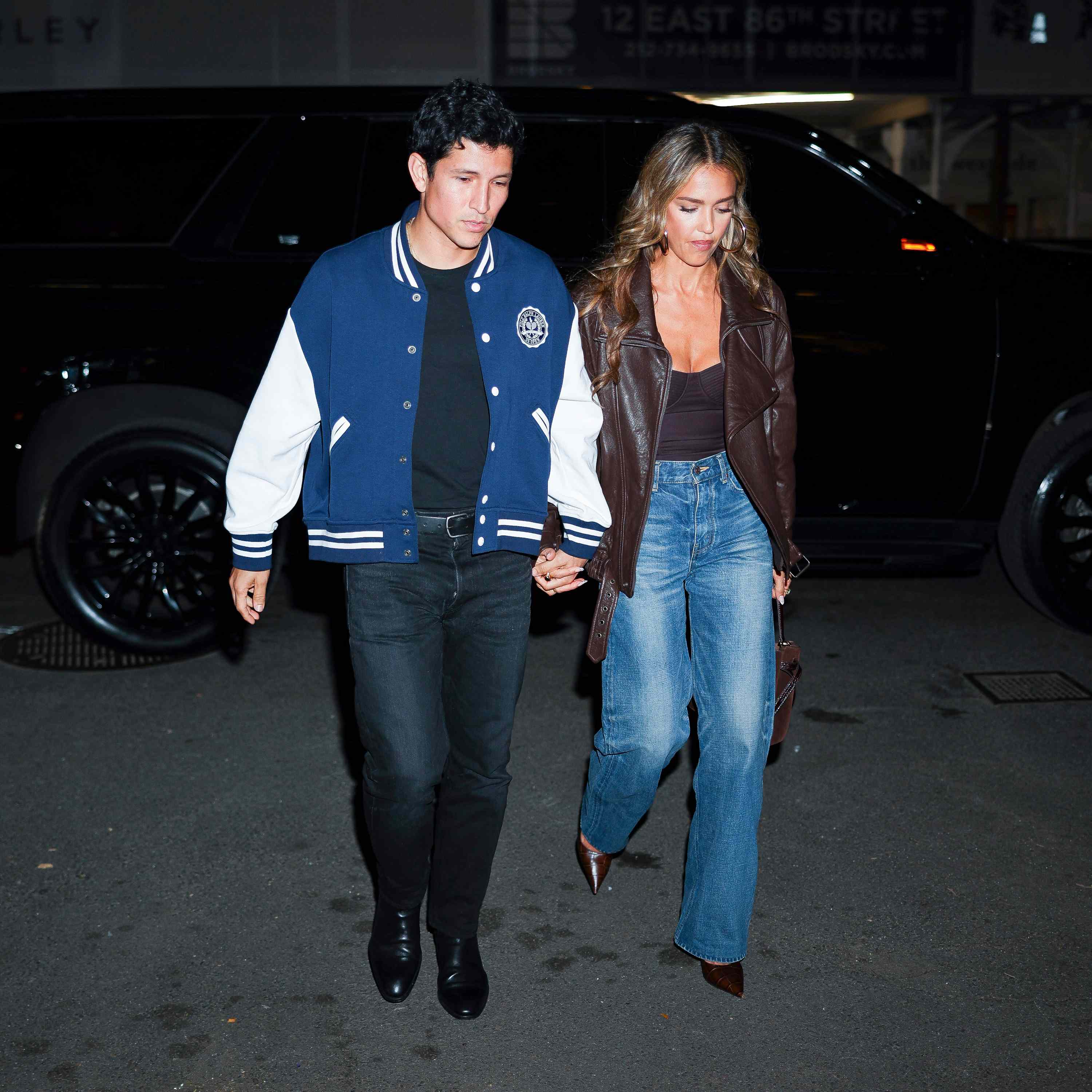 Danny Ramirez and Jessica Alba seen in SoHo