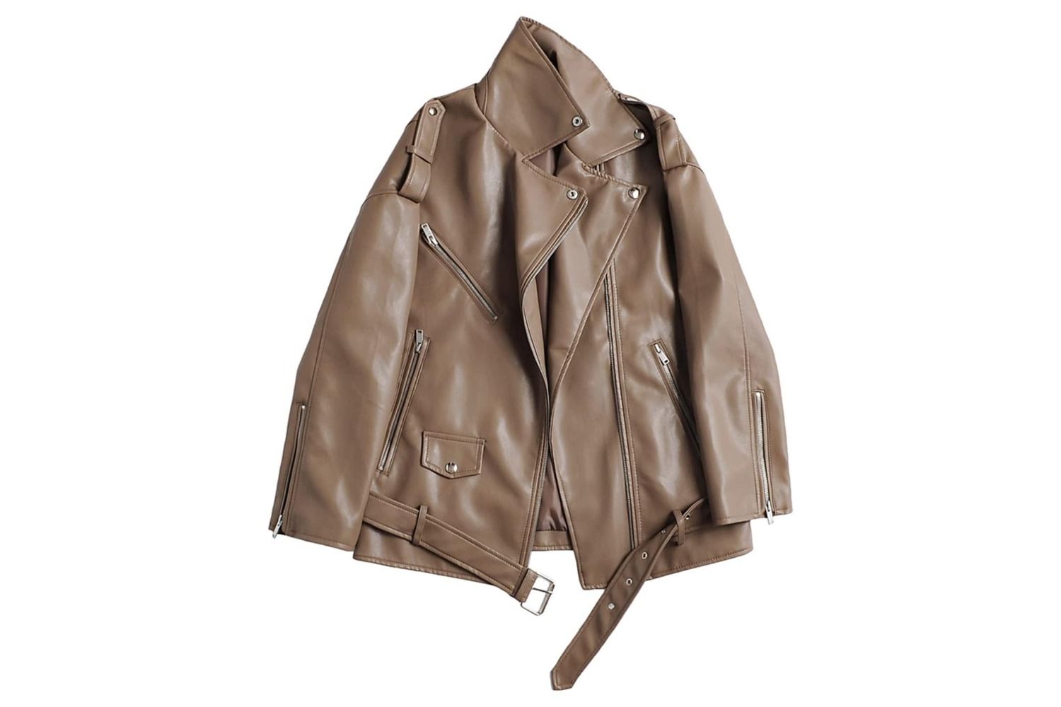 LY VAREY LIN Faux Leather Jacket
