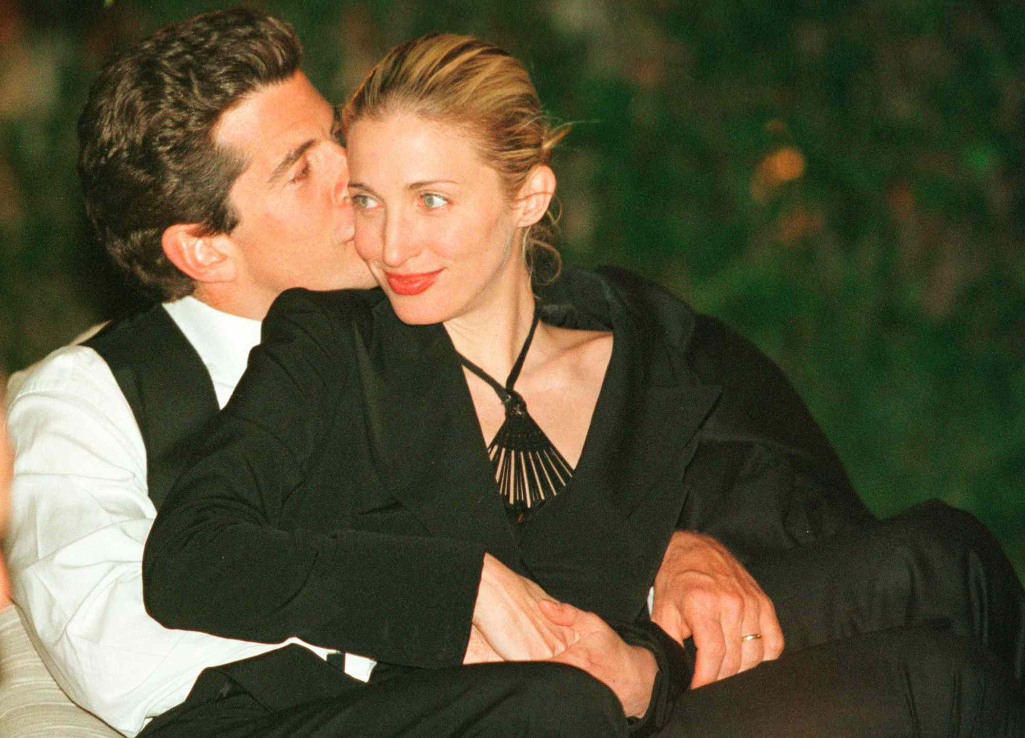 John F. Kennedy, Jr., and Carolyn Kennedy during the annual White House Correspondents dinner on May 1, 1999 in Washington, D.C.