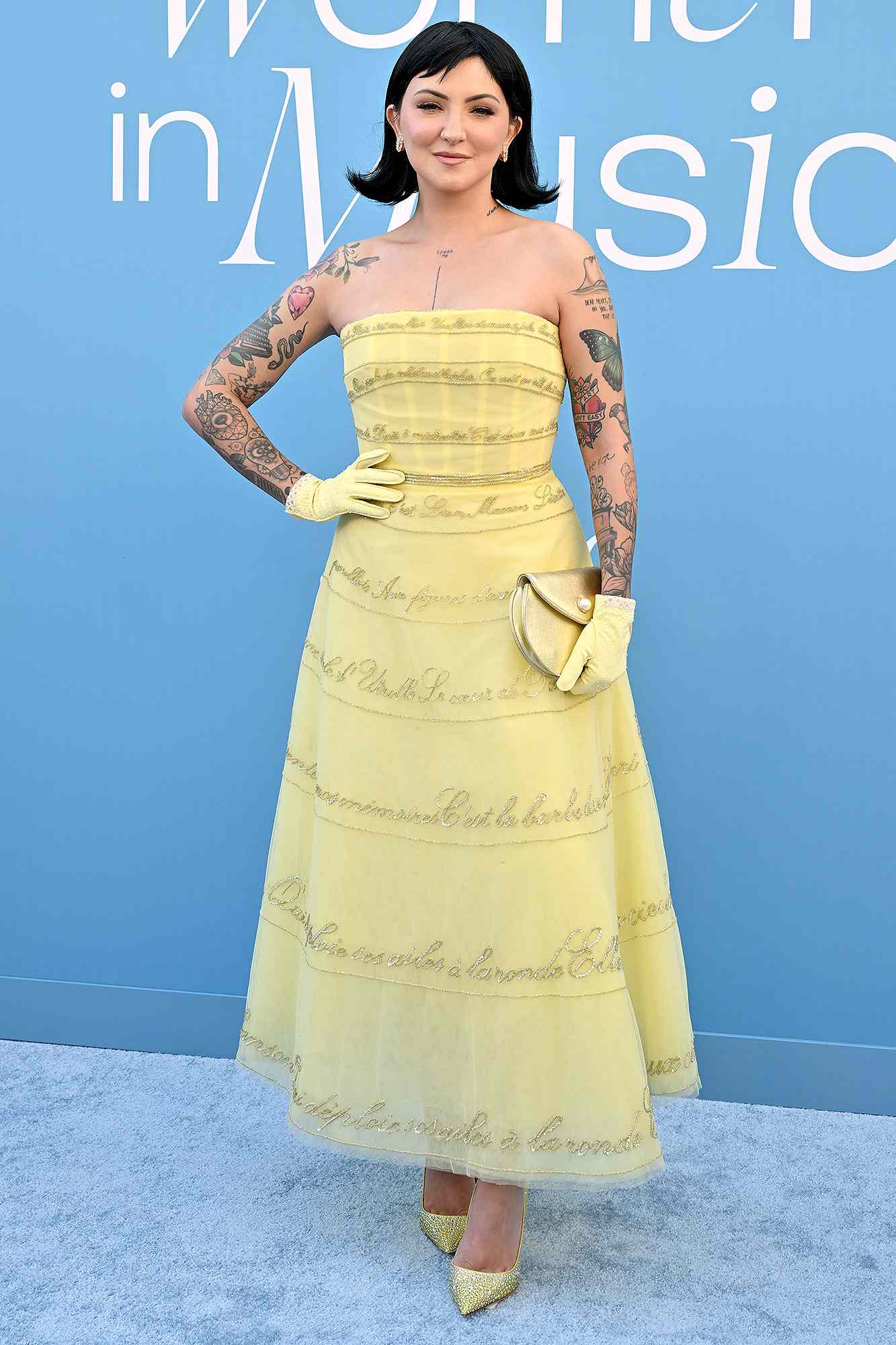 Julia Michaels performs with Ze at the Outdoor Theatre during the 2025 Coachella Valley Music and Arts Festival at Empire Polo Club on April 13, 2025 in Indio, California.