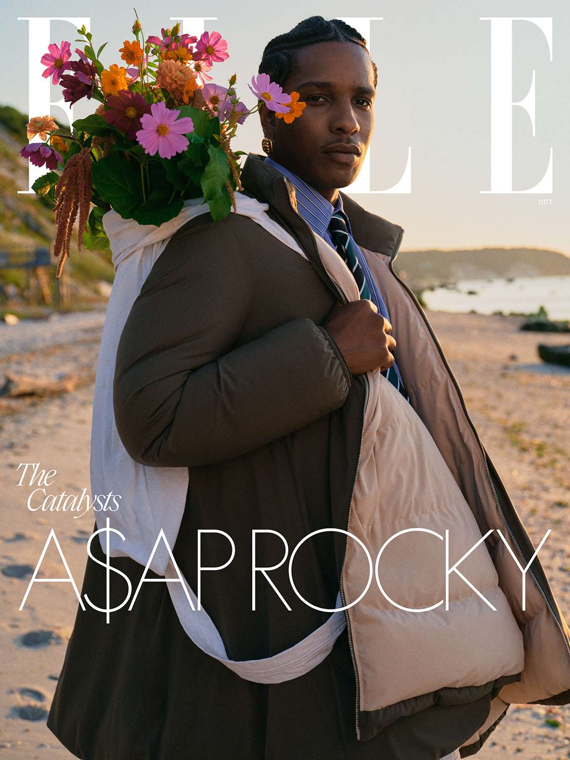 A$AP Rocky Elle photoshoot