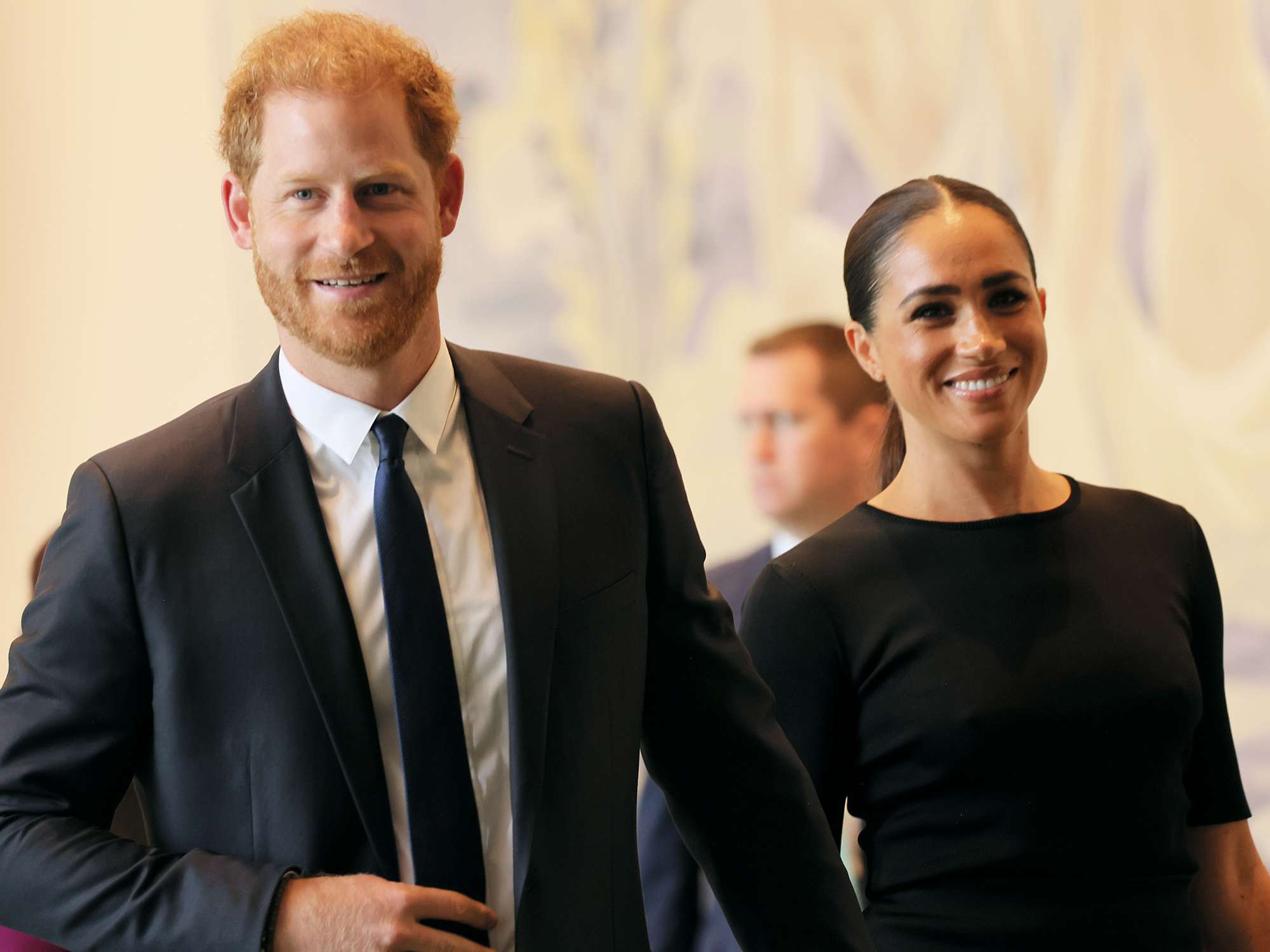 Prince Harry and Meghan, Duchess of Sussex arriving at the United Nations Headquarters