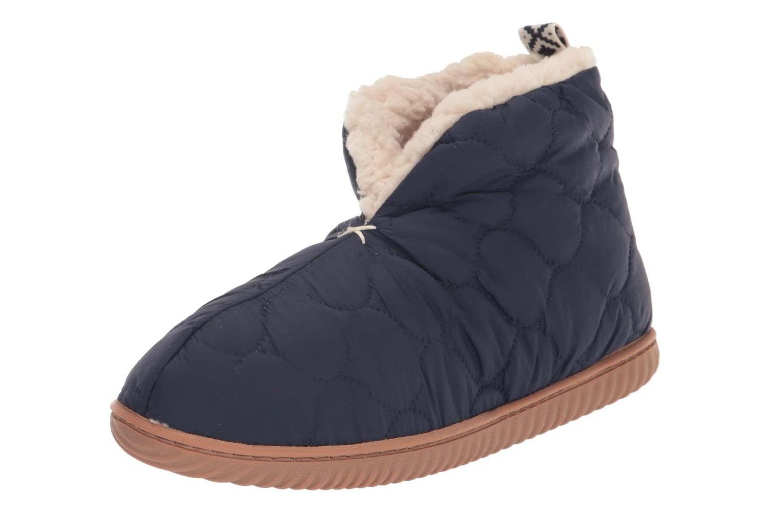 Dearfoams Womens Indooroutdoor Warm Up Bootie Slipper