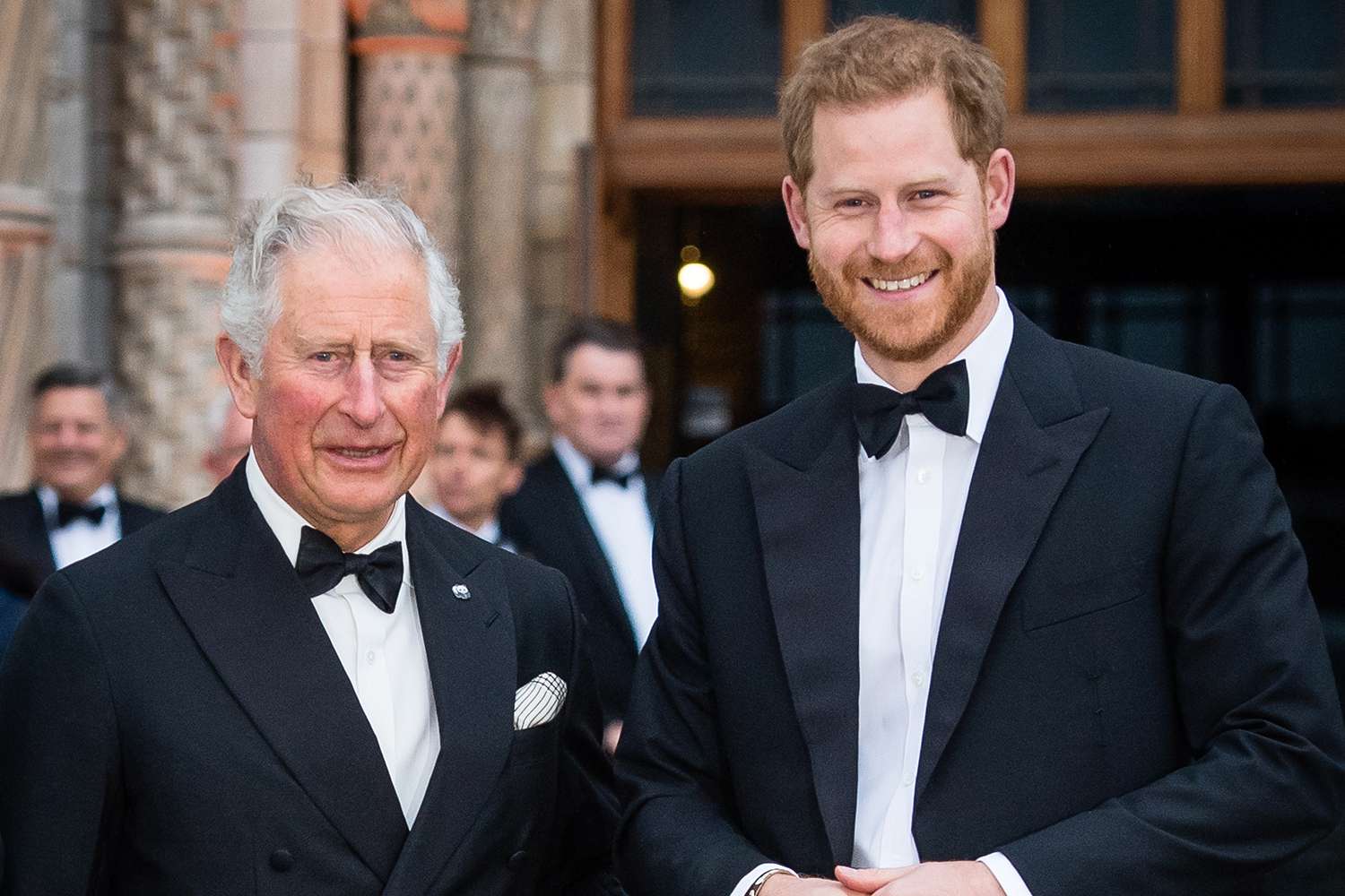 Prince Charles, Prince of Wales and Prince Harry, Duke of Sussex at "Our Planet" premiere