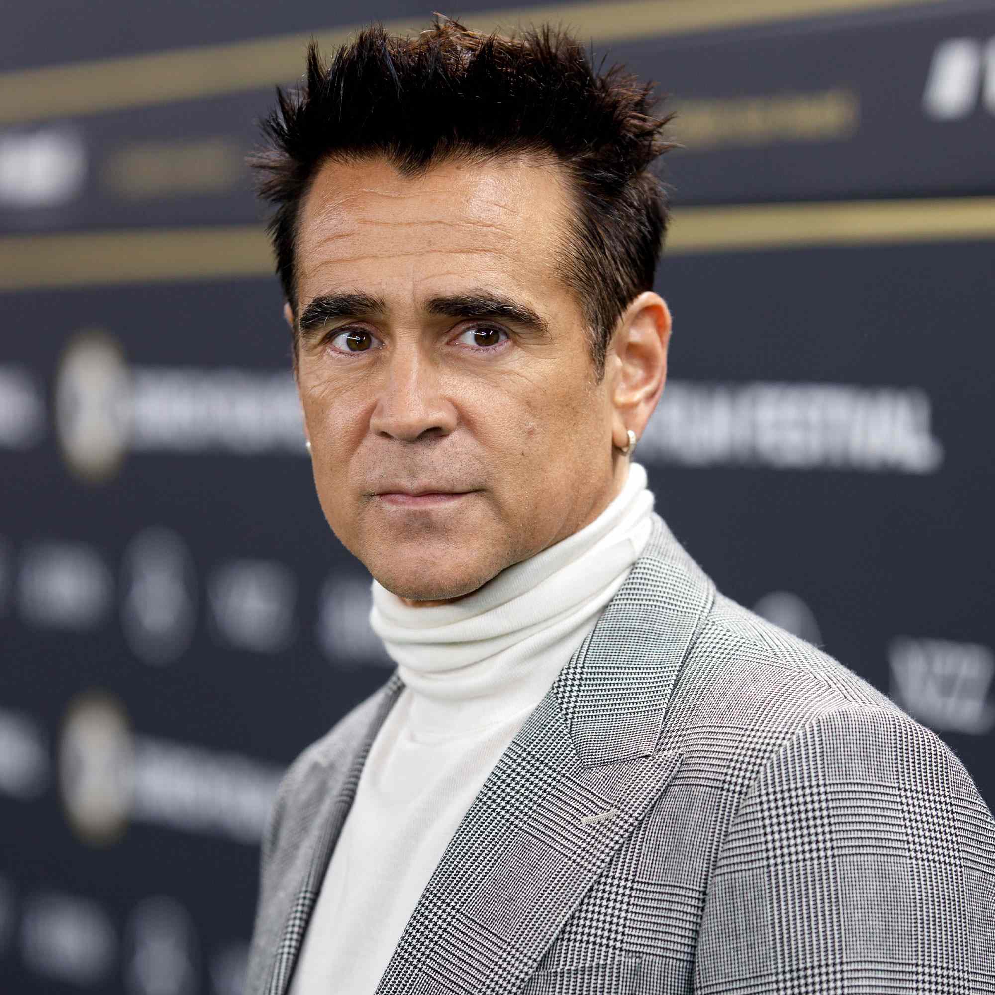 Colin Farrell attends the "Ballad Of A Small Player" green carpet during the 21st Zurich Film Festival at Corso Green Carpet on September 27, 2025