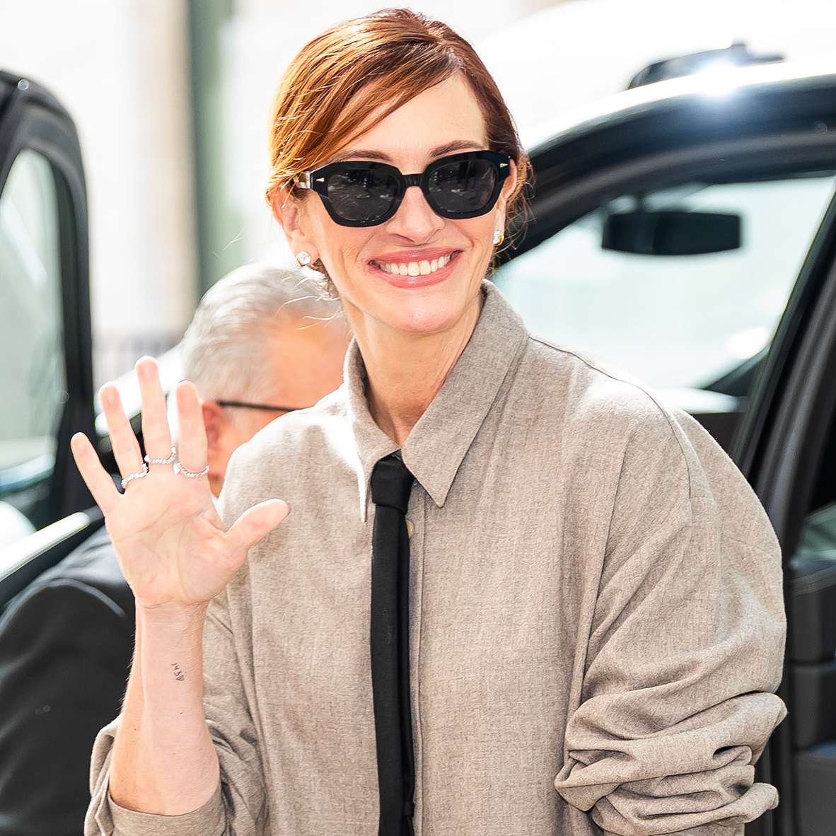 Julia Roberts attends a screening for "After the Hunt" at Walter Reade Theater on September 26,