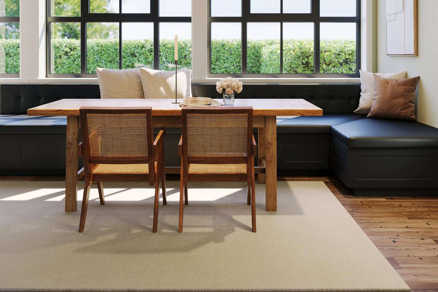 Crosby Solid Wool Cozy Rug