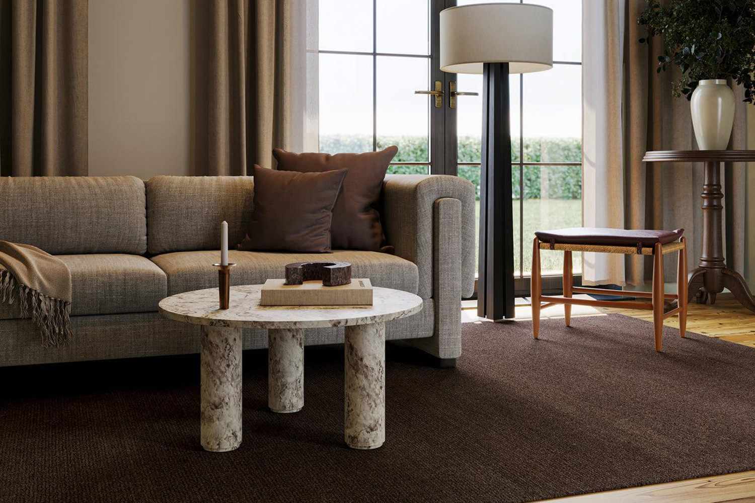 Hollis Solid Wool Cozy Rug