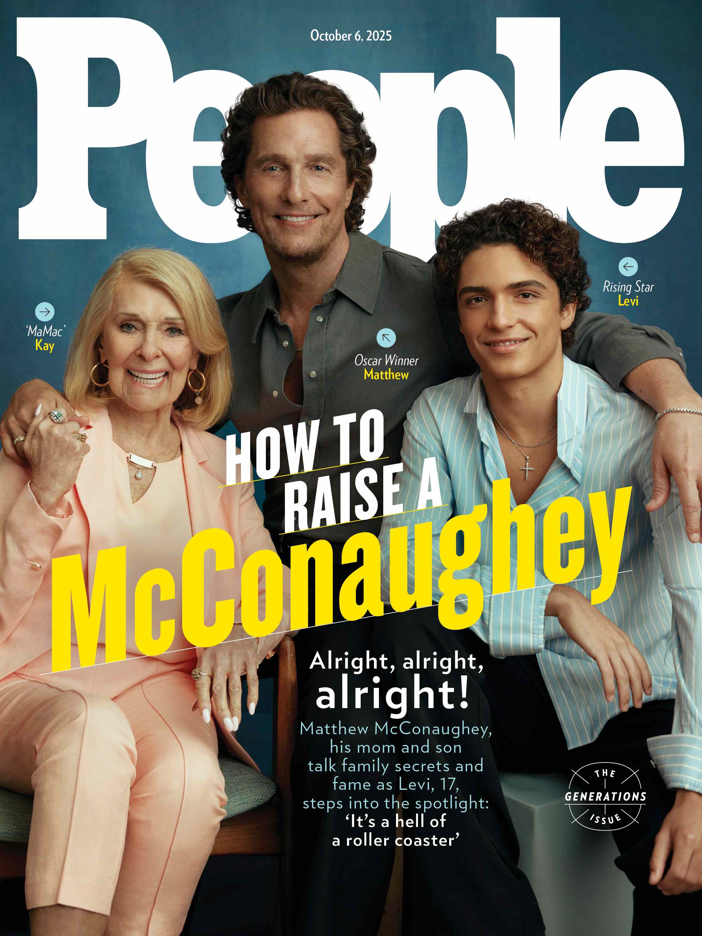 Matthew McConaughey Generations PEOPLE cover 10-6-25