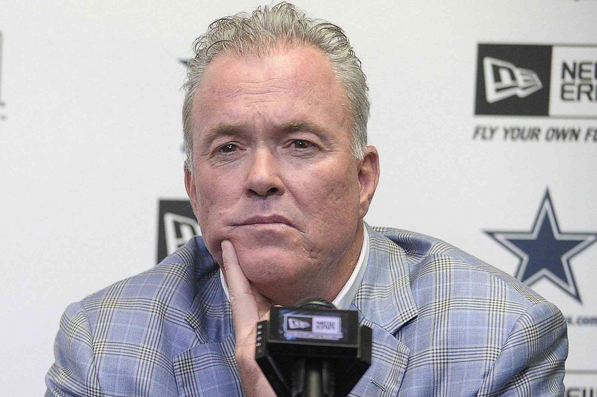 Jerry Jones and Stephen Jones at pre-draft news conference, 2014