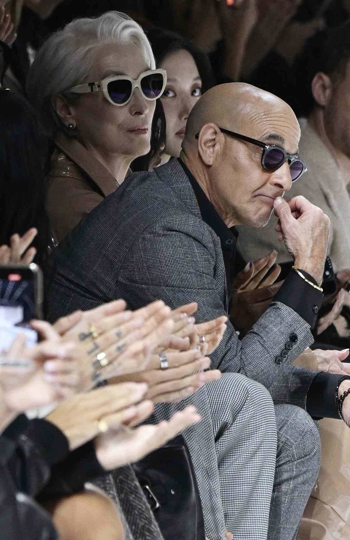Meryl Streep and Stanley Tucci Dolce & Gabbana show