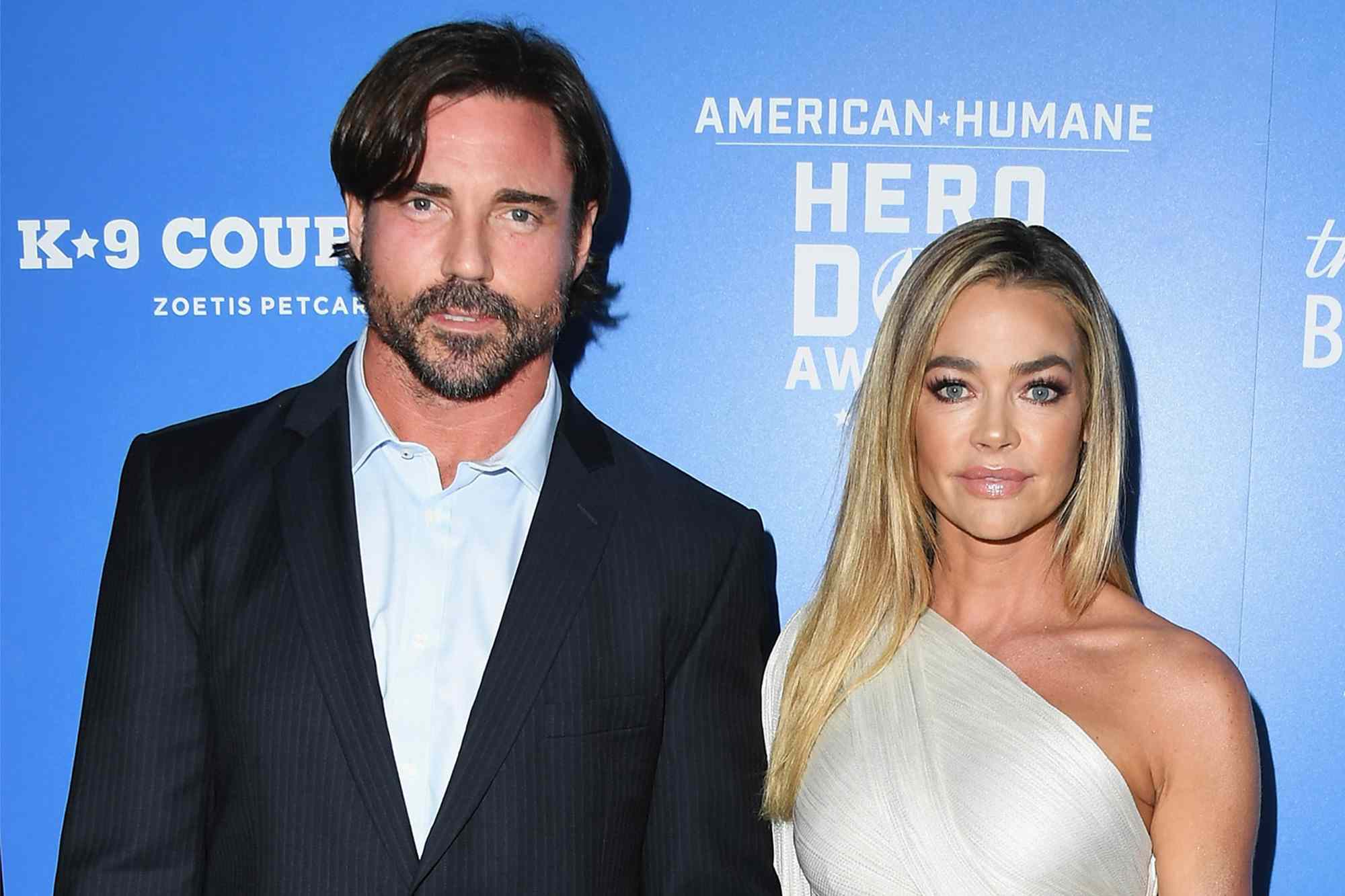 Aaron Phypers and Denise Richards at American Humane Hero Dog Awards