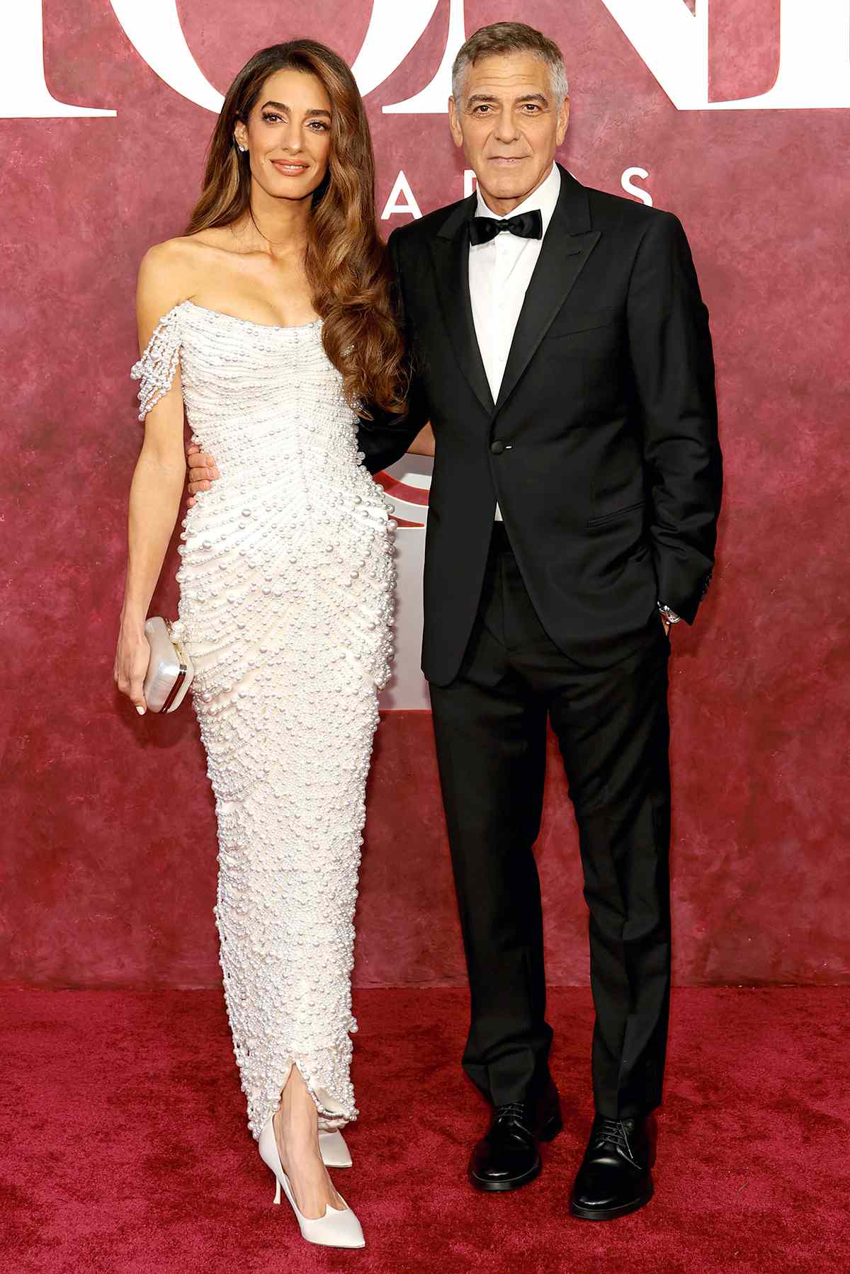 Amal and George Clooney at the Tony Awards