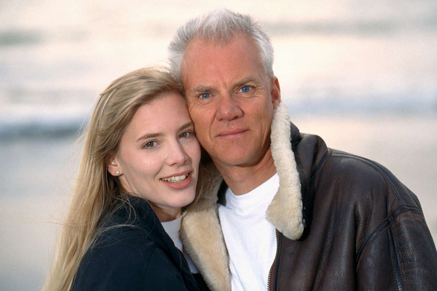 Malcolm McDowell and Girlfriend Kelley Kuhr at Home