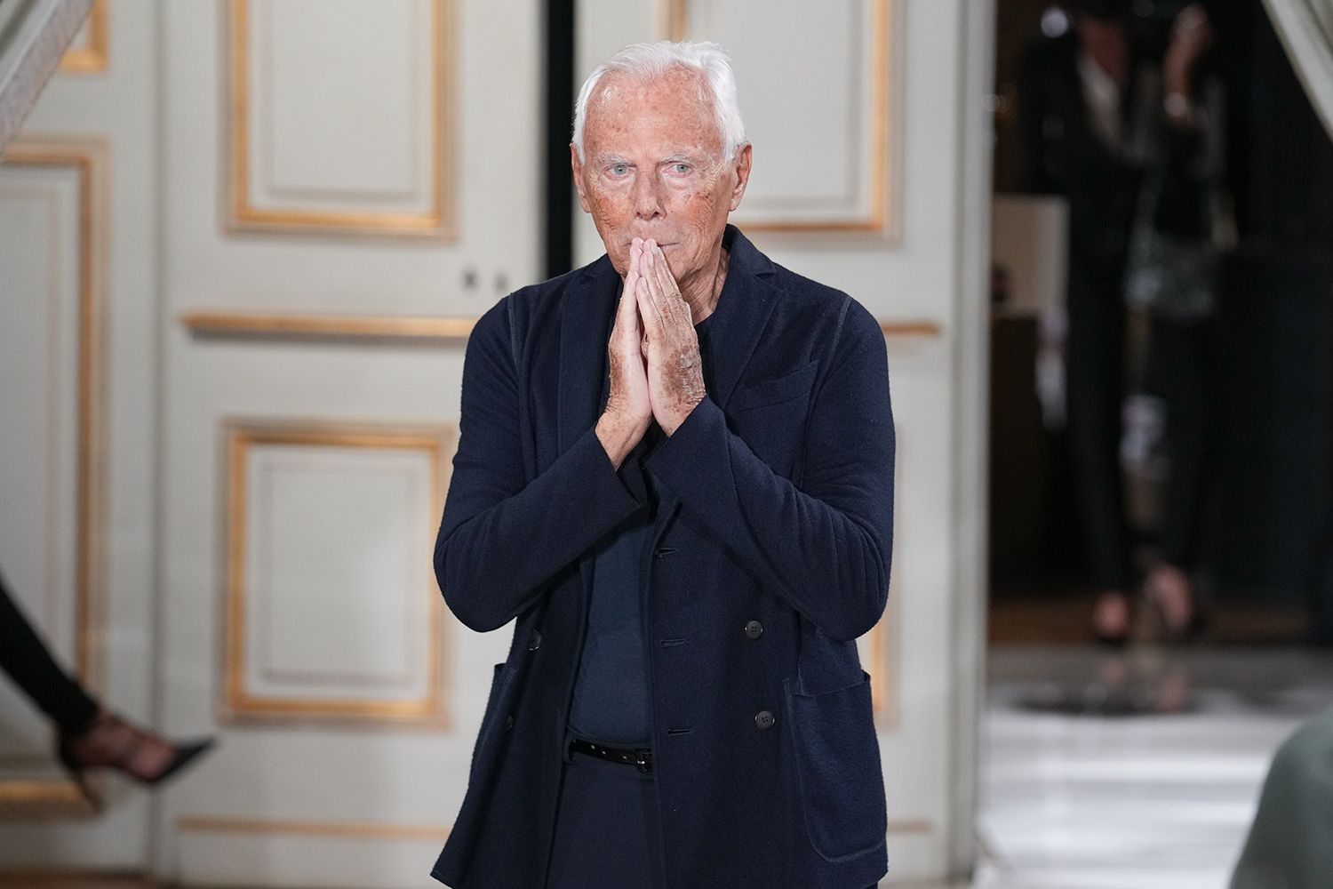 Giorgio Armani on runway
