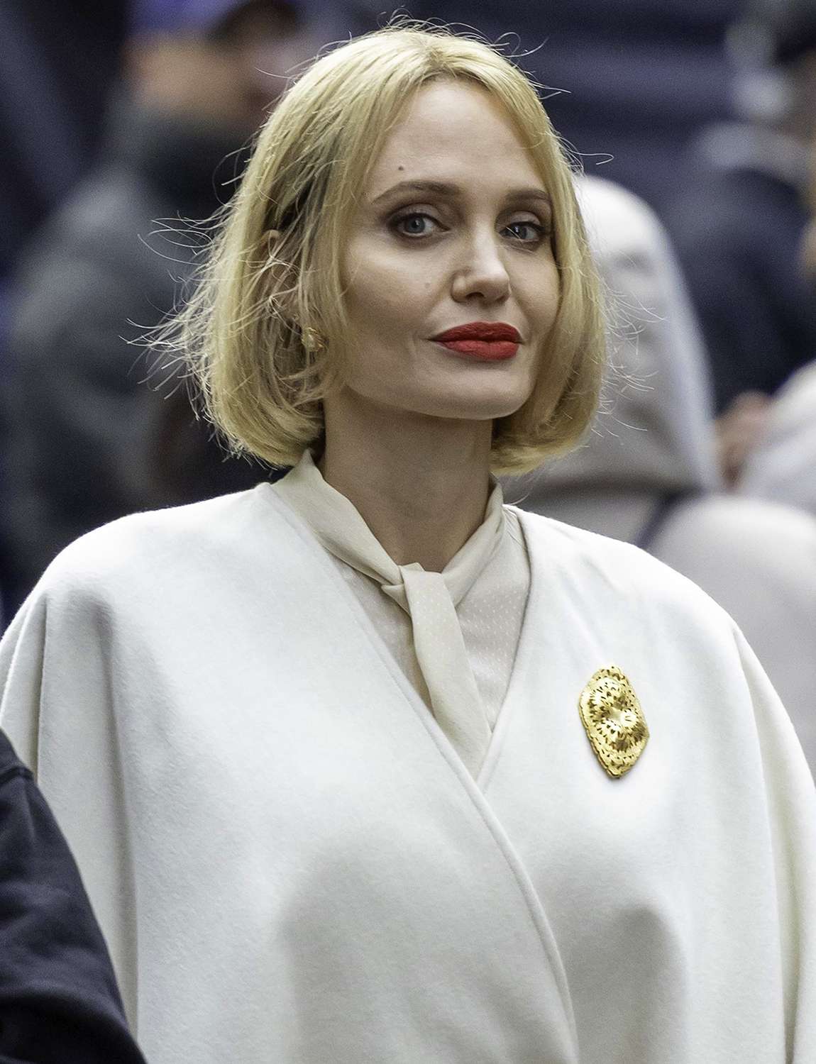London, UNITED KINGDOM Angelina Jolie has been spotted on the London set as filming begins for Anxious People, the big-screen adaptation of Fredrik Backman