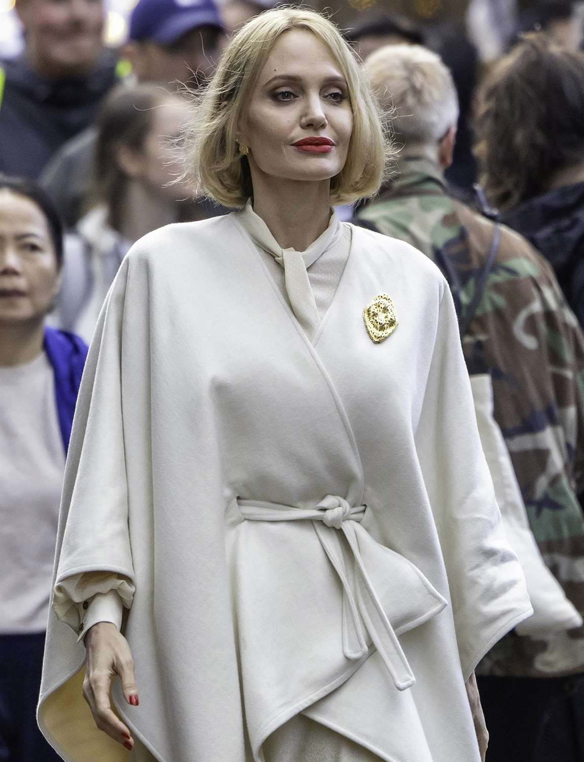 London, UNITED KINGDOM Angelina Jolie has been spotted on the London set as filming begins for Anxious People, the big-screen adaptation of Fredrik Backman