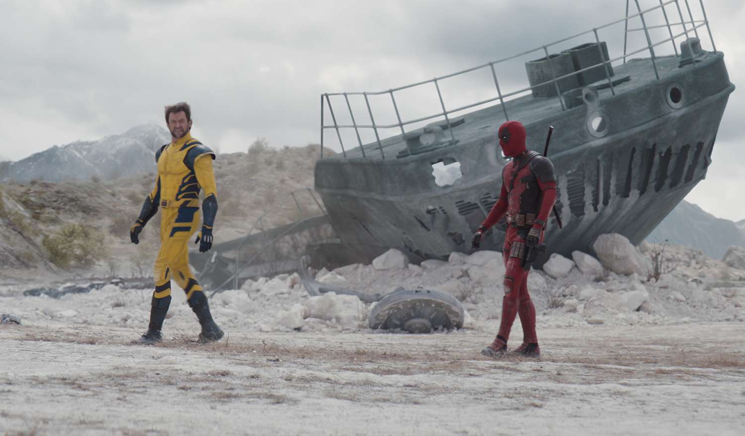 Hugh Jackman and Ryan Reynolds in Deadpool & Wolverine