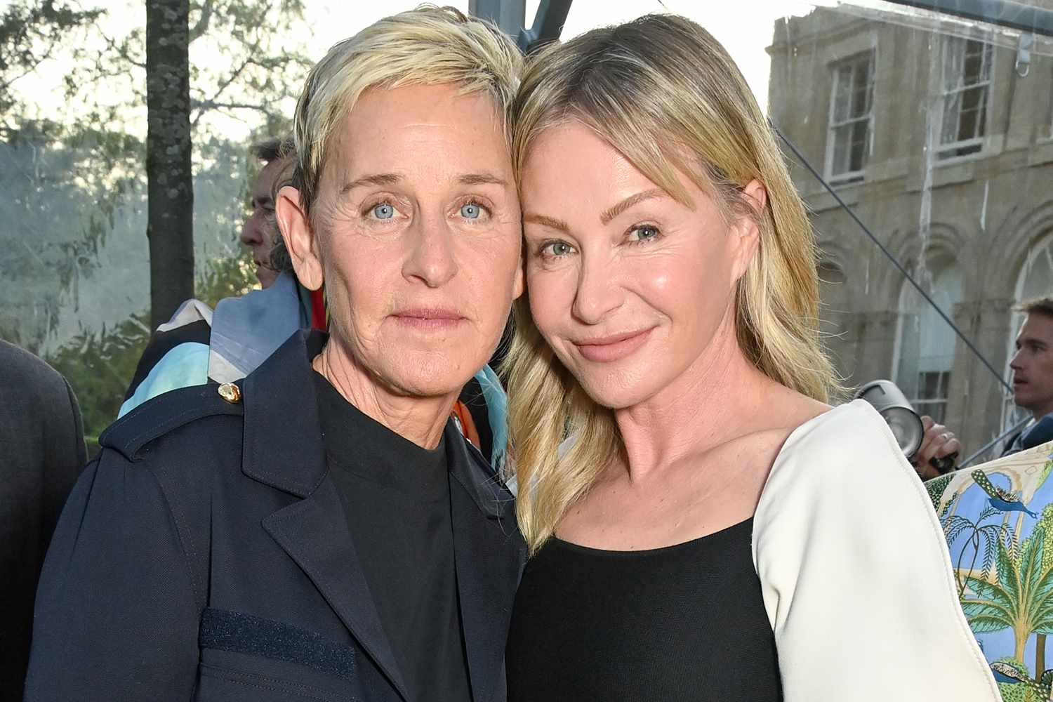 Ellen DeGeneres and Portia de Rossi attend the unveiling of RH England, The Gallery