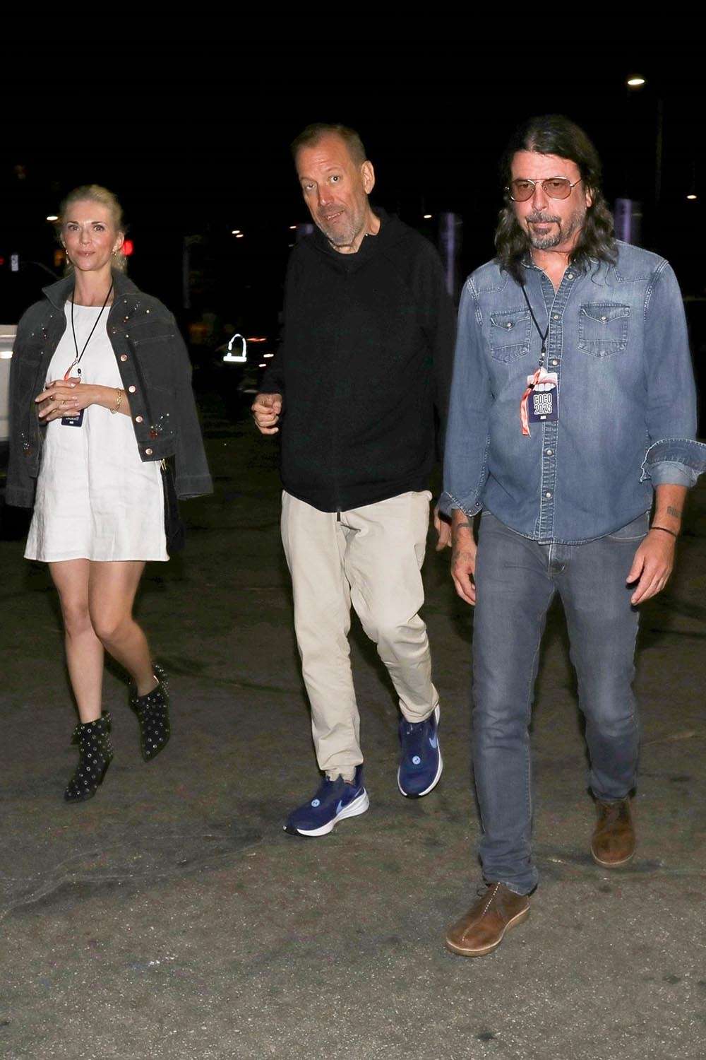 Dave Grohl and Jordyn Blum at Supergrass concert