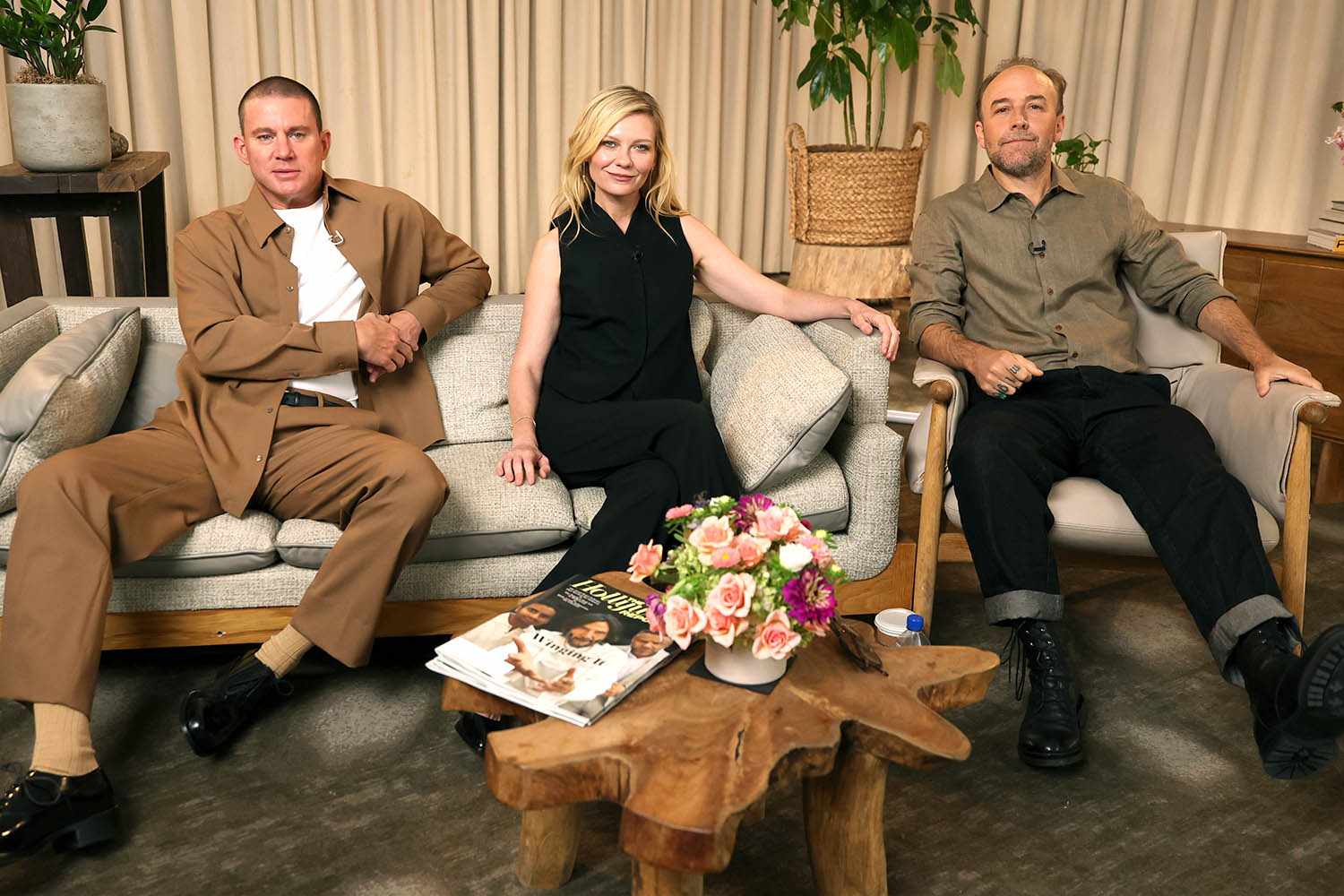 Channing Tatum, Kirsten Dunst, and Derek Cianfrance attend day two of The Hollywood Reporter TIFF Studio presented by Canada Goose at 1 Hotel Toronto on September 06, 2025 in Toronto, Ontario.
