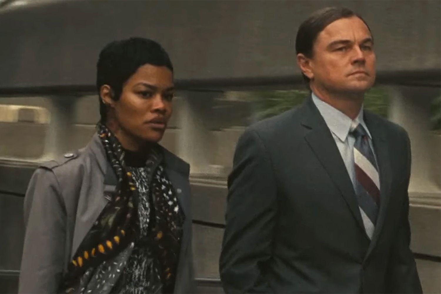 Teyana Taylor and Leonardo DiCaprio in One Battle After Another