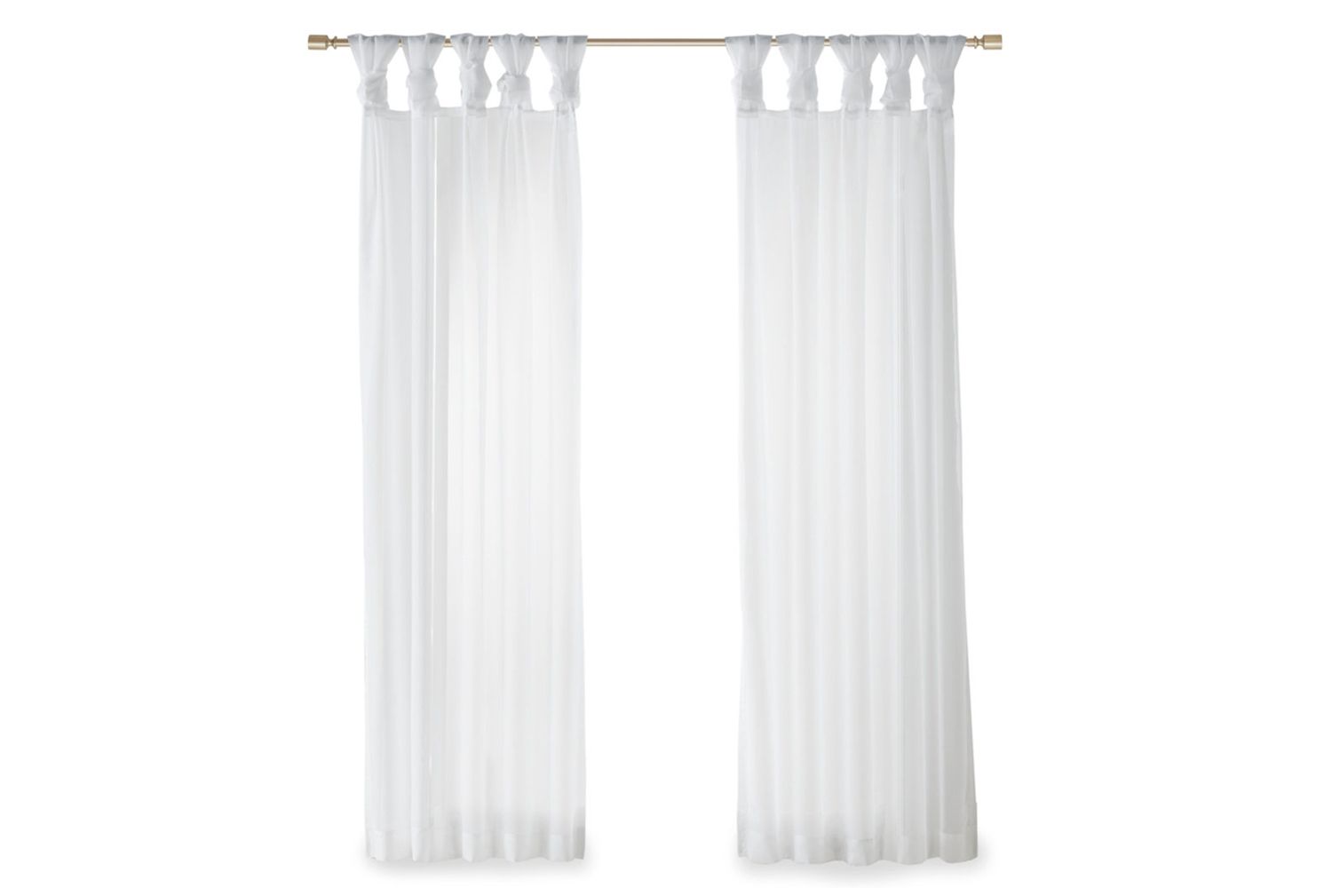 Lester Polyester Twisted Tab Voile Sheer Window Pair Set Of 2
