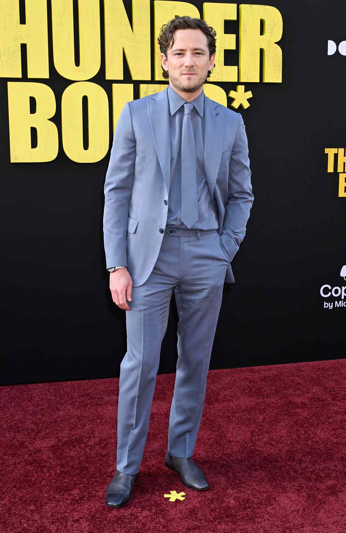 Lewis Pullman at the Los Angeles Premiere Of Marvel Studios Thunderbolts* at Dolby Theatre on April 28, 2025 in Los Angeles, California.