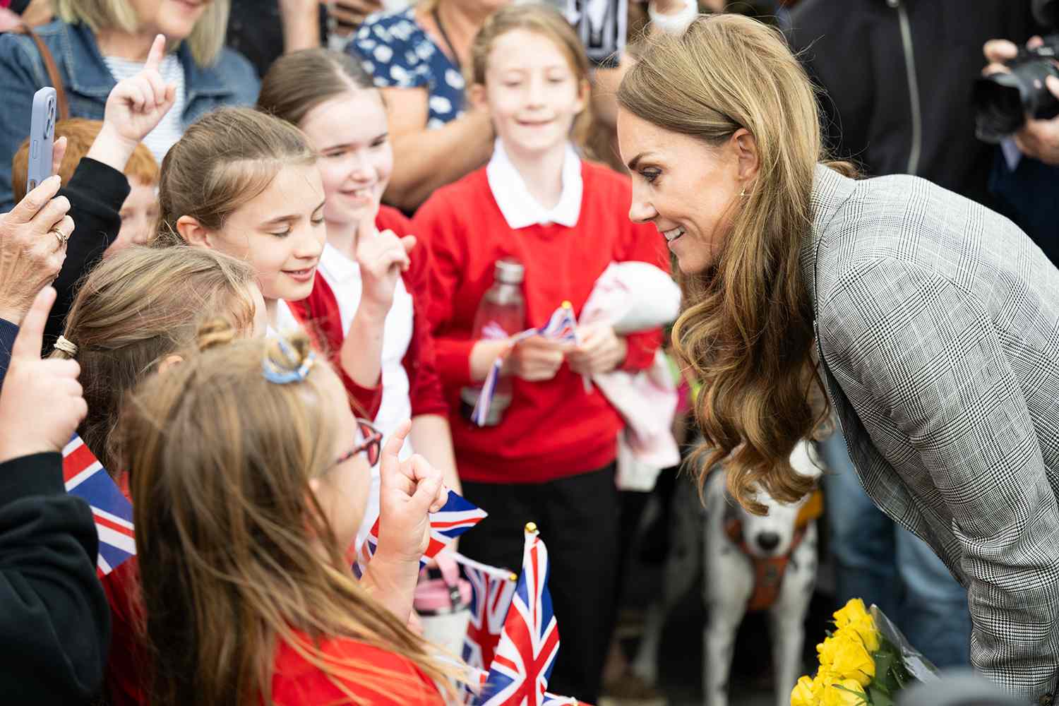 Catherine, Princess of Wales visits Sudbury Silk Mills on September 11, 2025 in Sudbury, England.
