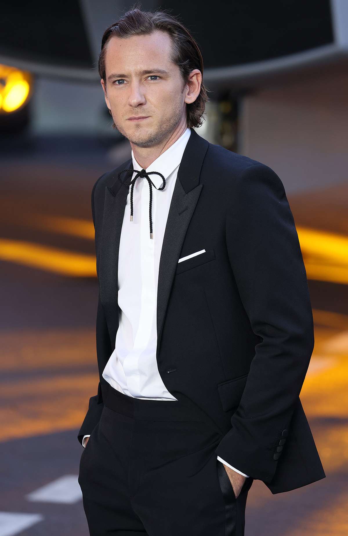 Lewis Pullman attends the Top Gun: Maverick Royal Film Performance at Leicester Square on May 19, 2022 in London, England.