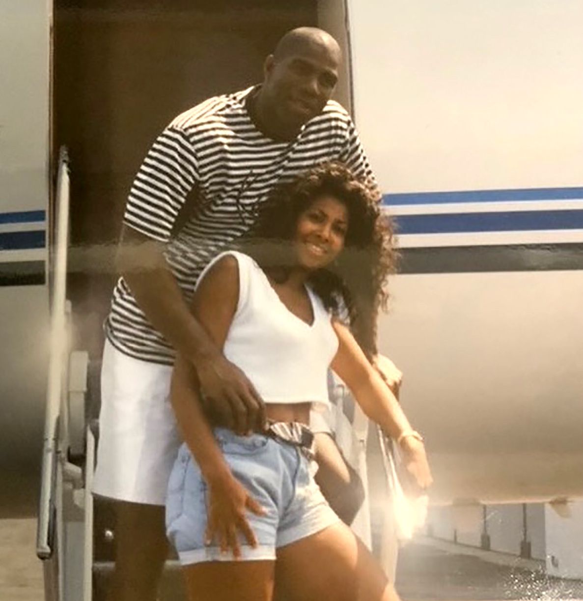 Magic Johnson and wife Cookie