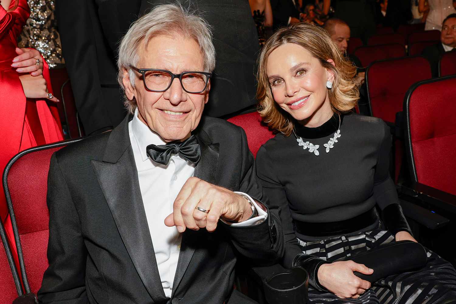 Harrison Ford and Calista Flockhart attend The 77th Primetime Emmy Awards