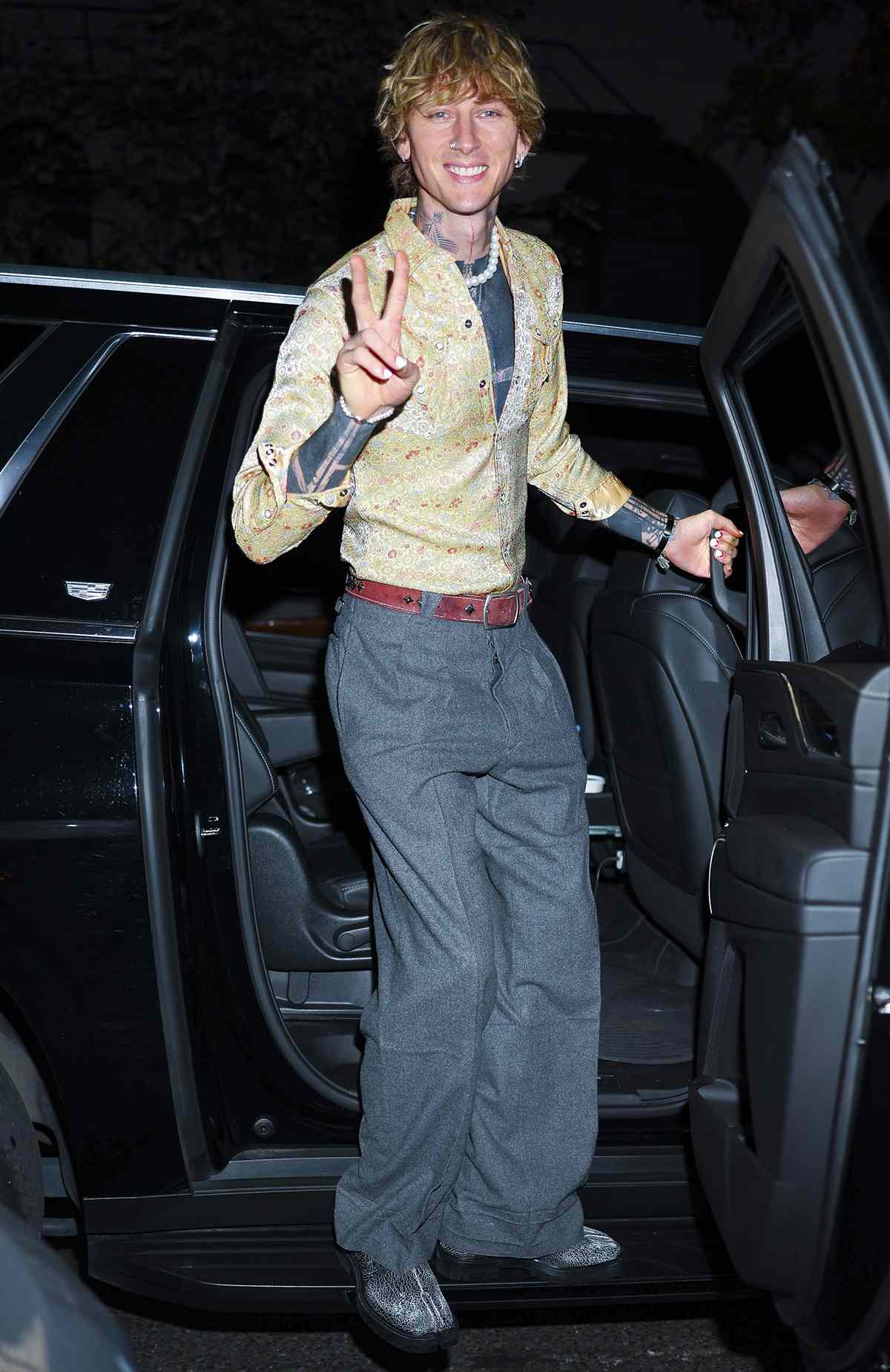Machine Gun Kelly, mgk attends the Vogue October issue cocktail party