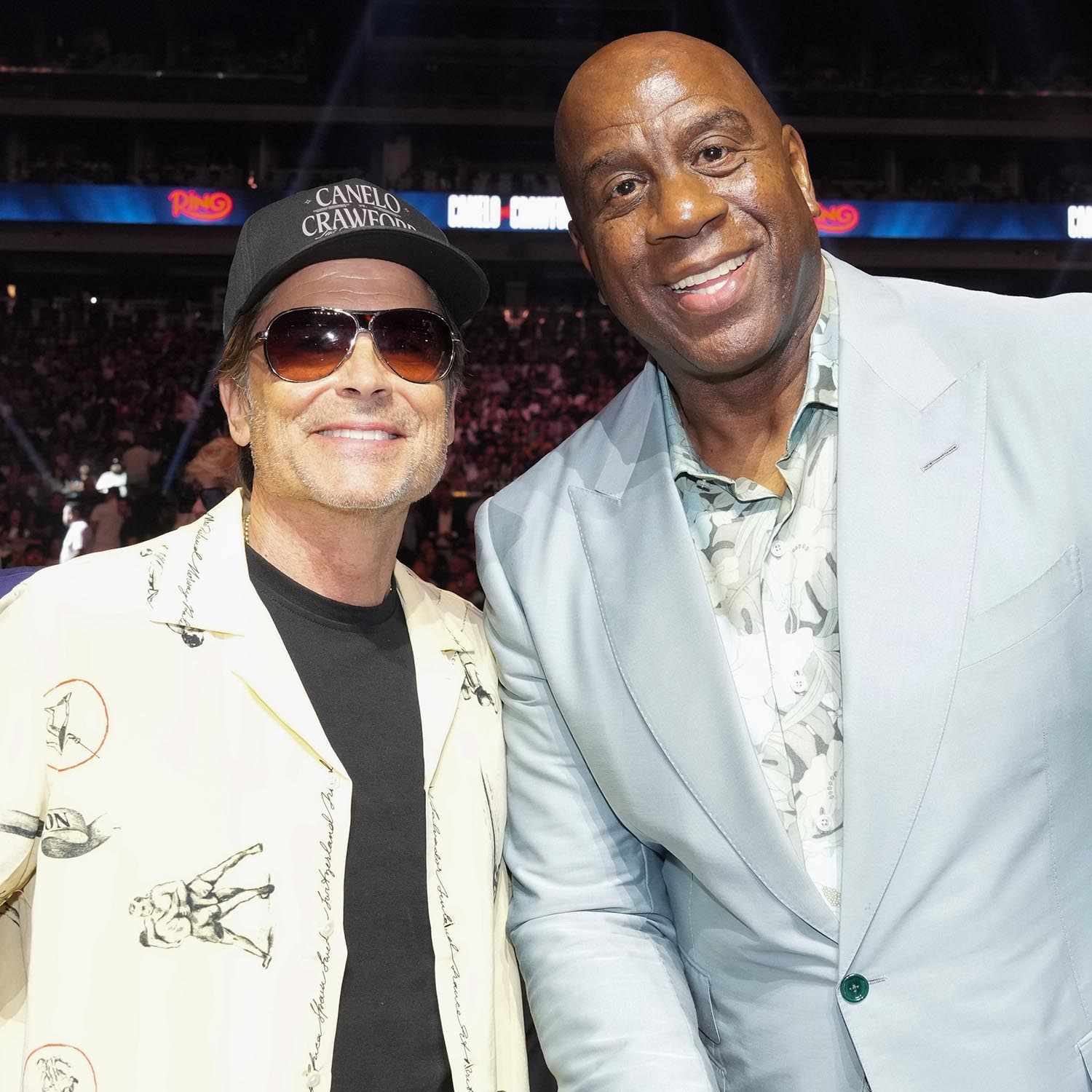 Rob Lowe and Magic Johnson attend Netflix