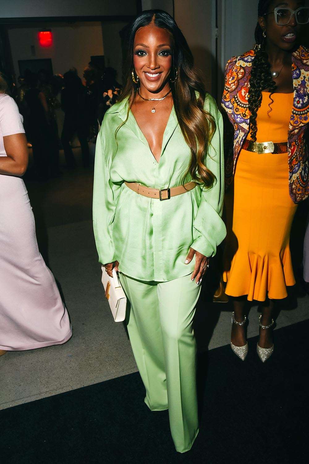 Mickey Guyton at the Sergio Hudson fashion show as part of the Spring/Summer 2026 New York Fashion Week held at Spring Studios on September 12, 2025 in New York, New York
