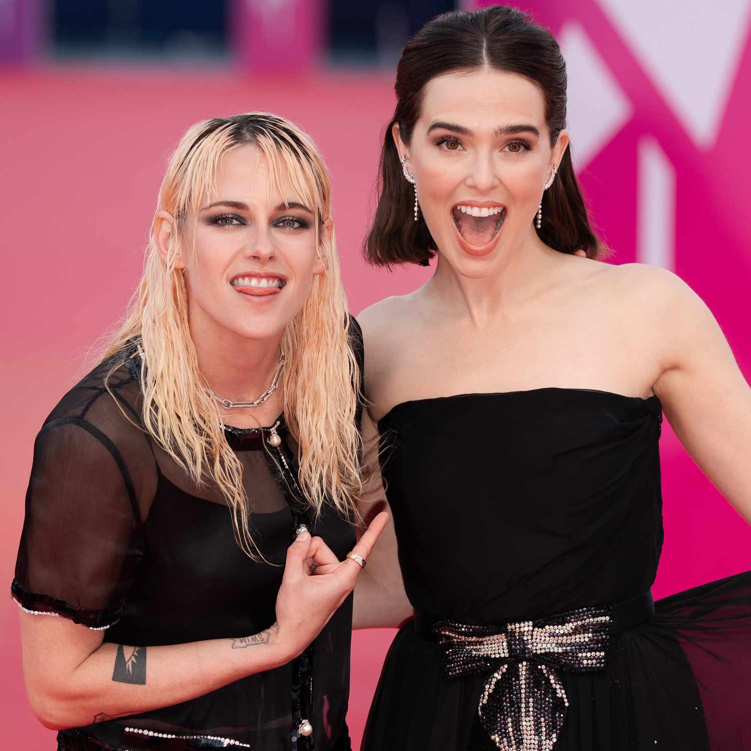 Zoey Deutch and Kristen Stewart attend the "Train Dreams" Premiere And Nouvel Hollywood Prize To